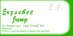 erzsebet jung business card